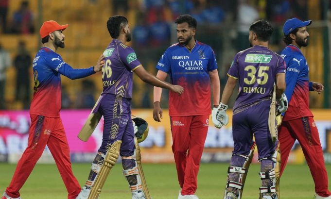Kolkata Knight Riders Vs Royal Challengers Bengaluru Timeline